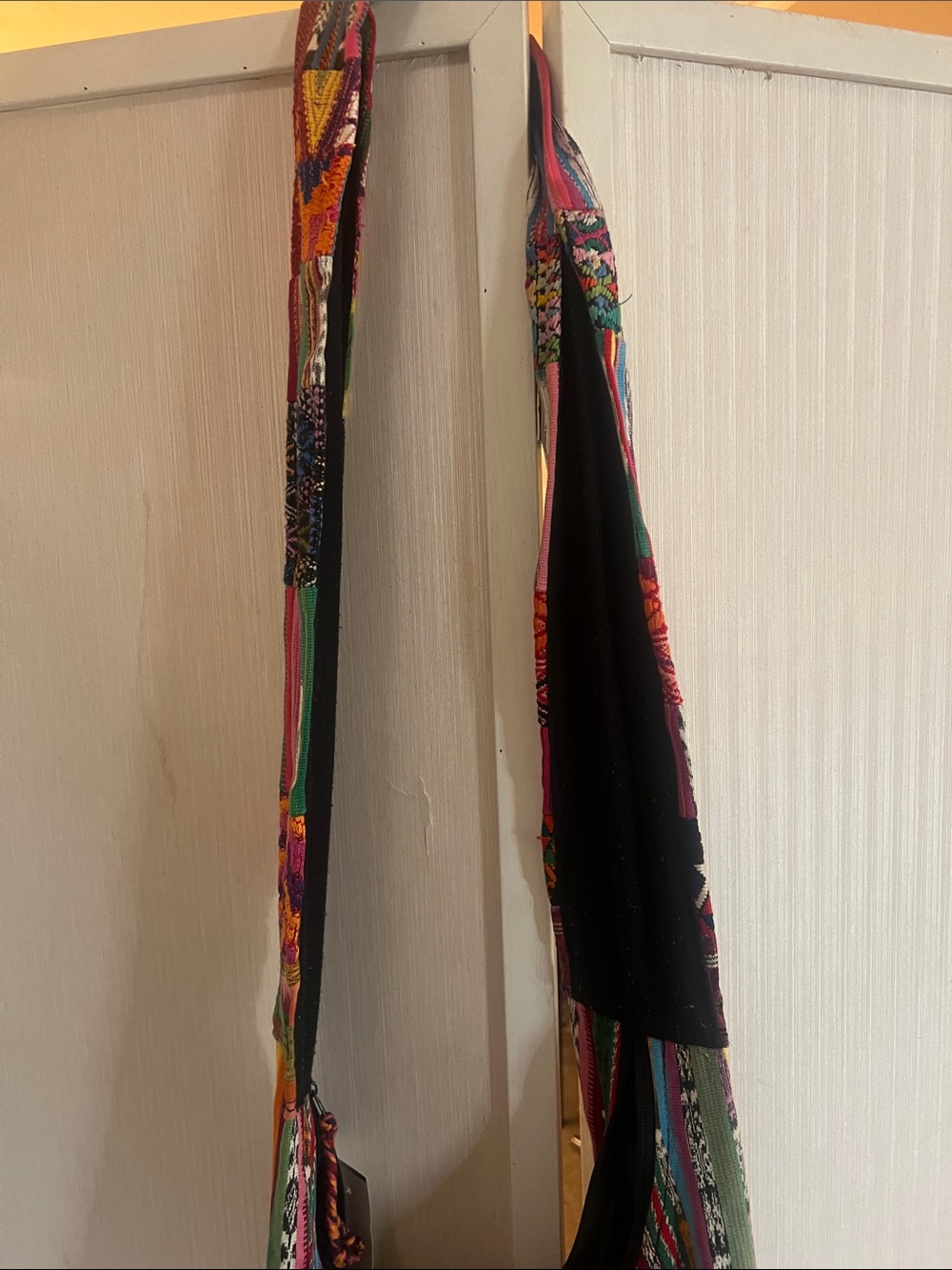 Peruvian patchwork Handwoven Multicolor Boho Crossbody Bag - Picture 3 of 10
